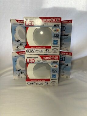Electric Dimmable LED Retrofit Kit Soft White - Up to 50 Watt Flood-Set of 2